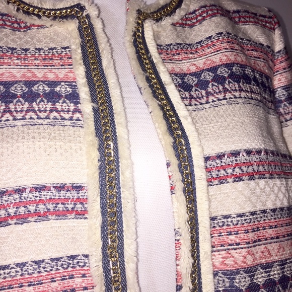 Tahari Framed Striped blazer - Picture 3 of 6